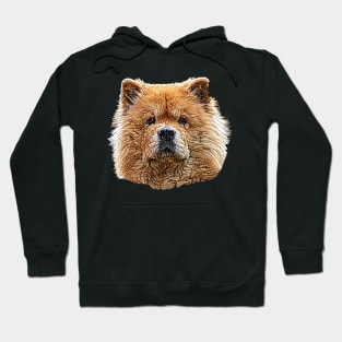 Chow Chow Face Hoodie